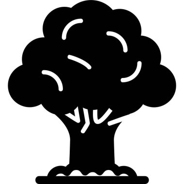 Ağaç. Web simgesi basit illüstrasyon 