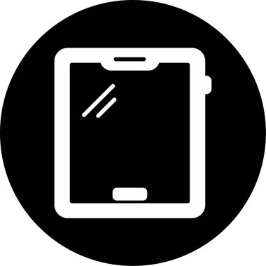 tablet. Web simgesi basit illüstrasyon 