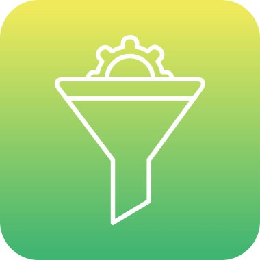 Vektör illüstrasyon Huni ağ simgesi 