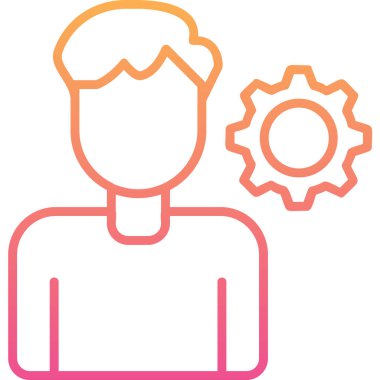 kişisel beceri simgesi, vektör illüstrasyonu basit tasarım