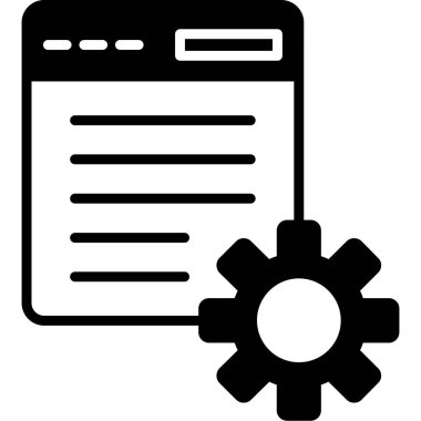 Web simgesi, vektör illüstrasyonuName