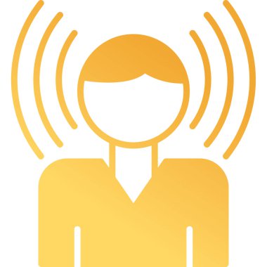 Farkındalık simgesi. Web simgesi vektör illüstrasyonu