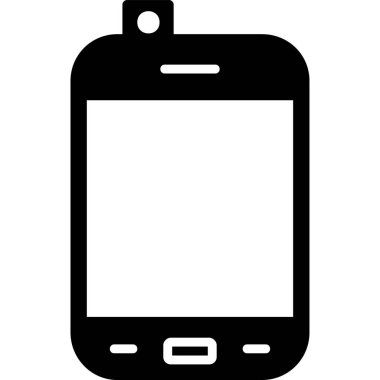 Smartphone web simgesi, vektör çizim 