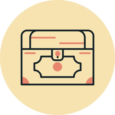 Göğüs simgesi, vektör illüstrasyonu basit tasarım