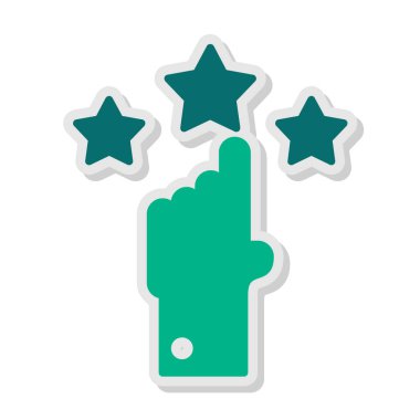 Saygınlık web simgesi, vektör illüstrasyonu