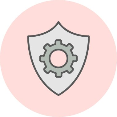 Vektör çizim veri koruma simgesi