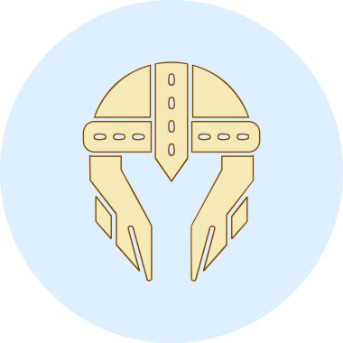 Kask simgesi vektör illüstrasyonu 