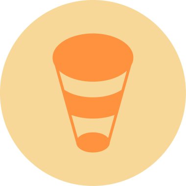 Frustum web simgesi basit illüstrasyon