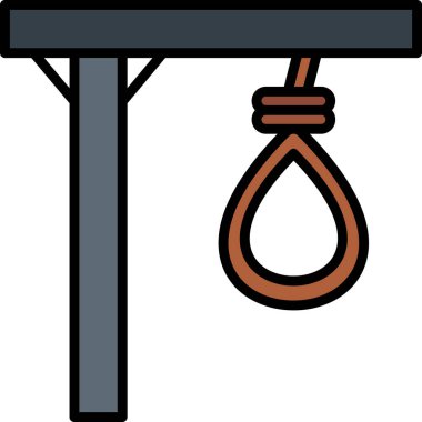 Gallow web simgesi, vektör illüstrasyonu