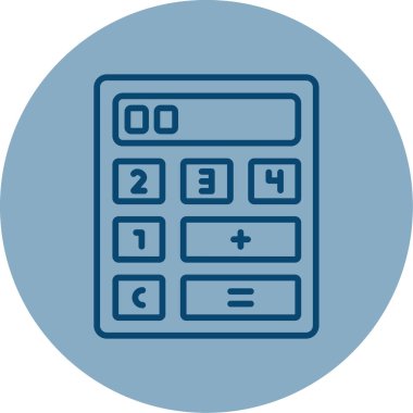 hesap makinesi vektör simgesi modern basit vektör çizimi