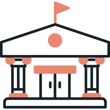 Sütun oluşturma simgesi, vektör illüstrasyonu