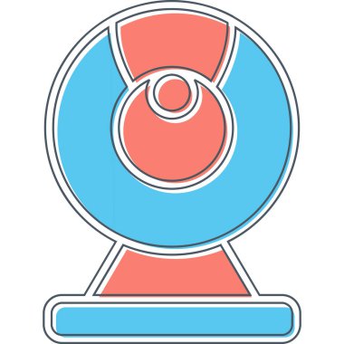 Web kamera simge vektör çizim