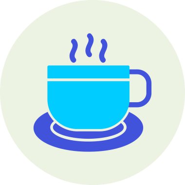 Kahve. Web simgesi basit illüstrasyon 