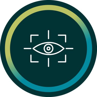 vizyon web simgesi, vektör illüstrasyonu 