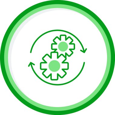 Otomasyon web simgesi, vektör illüstrasyonu