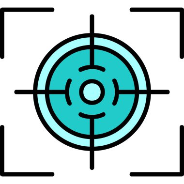 Hedef. Web simgesi basit illüstrasyon