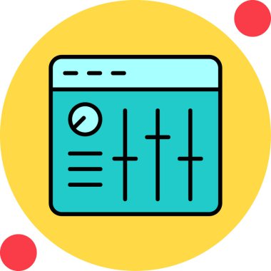 Ses Karıştırıcı vektör çizimi