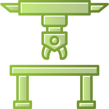 robot kolu web simgesi vektörü