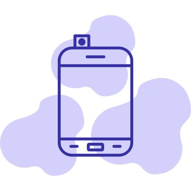 Smartphone web simgesi, vektör çizim 