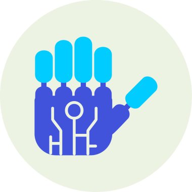 Robot el simgesinin web illüstrasyonu