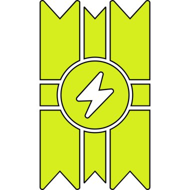 Enerji Çubuğu ikonu vektör illüstrasyonu