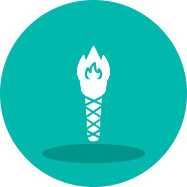 Meşalede yanan alev.