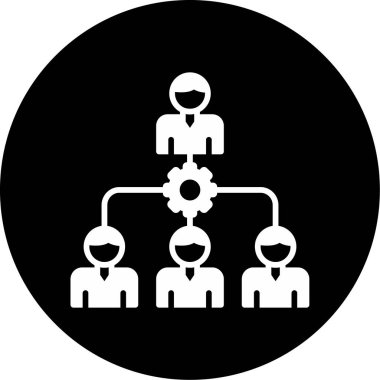 İnsan kaynakları yönetim vektörü düz vektör çizimi 