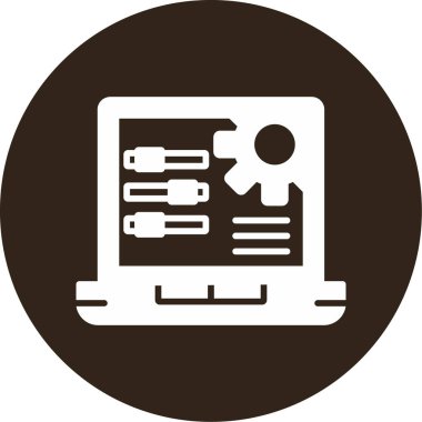 Teçhizat. Web simgesi basit illüstrasyon