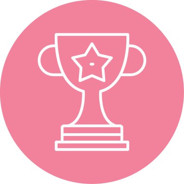 Kupa. Web simgesi basit illüstrasyon 