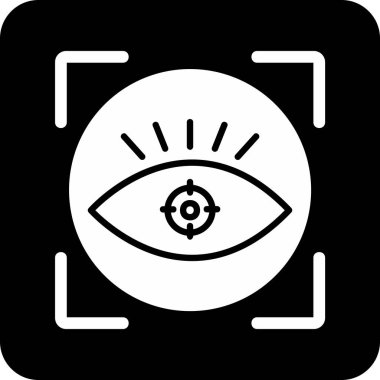 vizyon web simgesi, vektör illüstrasyonu 