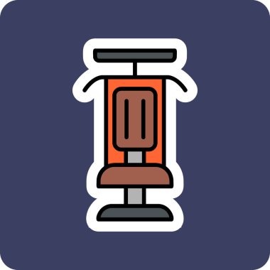 Modern Gym Machine simgesinin vektör çizimi         