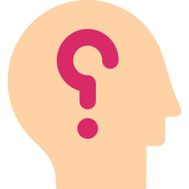 düşünce simgesi, modern vektör illüstrasyon tasarımı 