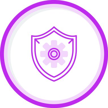 vites işaretli kalkan, vektör çizimi basit tasarım