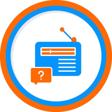 radyo simgesi vektör illüstrasyonu 