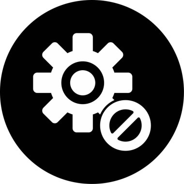 Blok simgesinin vektör illüstrasyonu