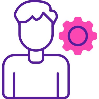 kişisel beceri simgesi, vektör illüstrasyonu basit tasarım