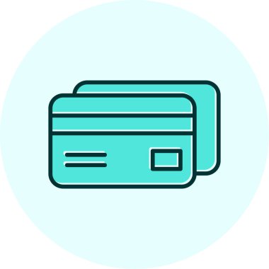 Kredi kartı iyonunun vektör çizimi