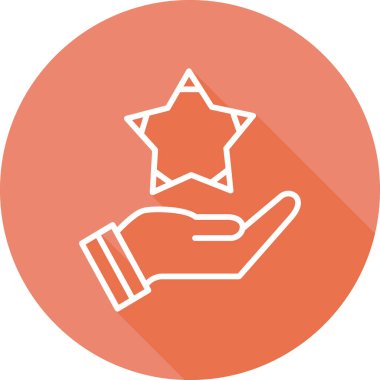 yıldız web simgesi basit illüstrasyon 