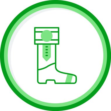 Modern Yağmur Çizmesi simgesinin vektör çizimi       