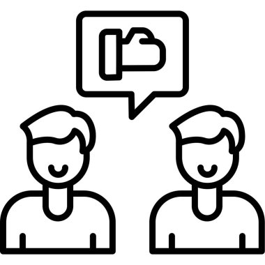 Simge Basit Vektör İllüstrasyonu Önerisi