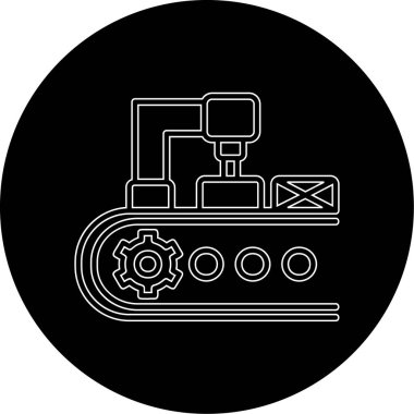 Modern taşıyıcı simgesinin vektör illüstrasyonu