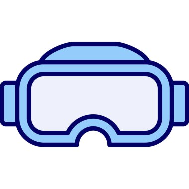 Gözlükler. Web simgesi basit illüstrasyon