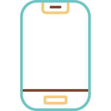 Smartphone web simgesi, vektör çizim 