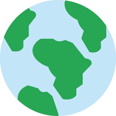 toprak küresi simgesi, vektör illüstrasyonu basit tasarım