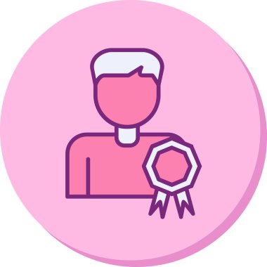 En İyi Çalışan simgesi vektör illüstrasyonu 