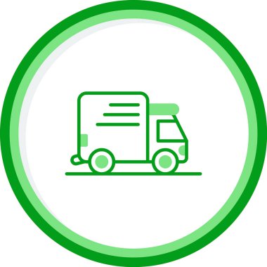 Teslimat. Web simgesi basit illüstrasyon