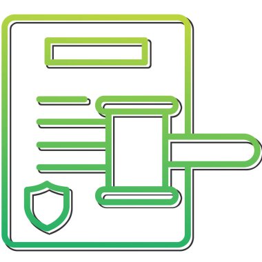 Adalet simgesi vektörünün çekici