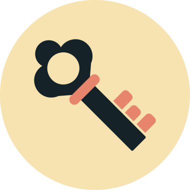 Anahtar. Web simgesi basit illüstrasyon 