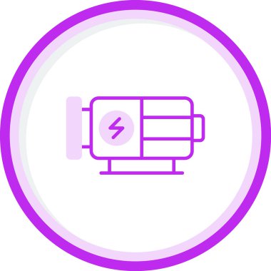 Vektör illüstrasyonu, Motor simgesi biçimi         