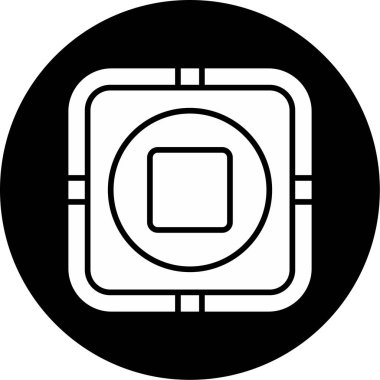 dur simgesi, vektör illüstrasyonu 